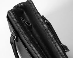Genuine Leather Mens Cool Messenger Bag Briefcase Work Bag Business Bag Laptop Bag for men