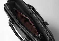 Genuine Leather Mens Cool Messenger Bag Briefcase Work Bag Business Bag Laptop Bag for men