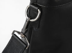 Genuine Leather Mens Cool Messenger Bag Briefcase Work Bag Business Bag Laptop Bag for men