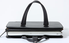 Genuine Leather Mens Cool Messenger Bag Briefcase Work Bag Business Bag Laptop Bag for men
