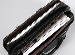 Genuine Leather Mens Cool Messenger Bag Briefcase Work Bag Business Bag Laptop Bag for men