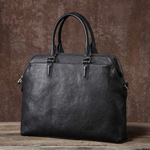 Genuine Leather Mens Cool Messenger Bag Briefcase Work Bag Business Bag Laptop Bag for men