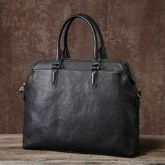 Genuine Leather Mens Cool Messenger Bag Briefcase Work Bag Business Bag Laptop Bag for men