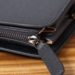 Genuine Leather Mens Cool Messenger Bag Briefcase Work Bag Business Bag Laptop Bag for men
