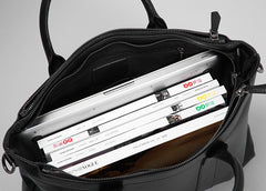 Genuine Leather Mens Cool Messenger Bag Briefcase Work Bag Business Bag Laptop Bag for men