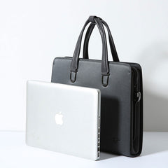 Genuine Leather Mens Cool Messenger Bag Briefcase Work Bag Business Bag Laptop Bag for men