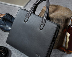 Genuine Leather Mens Cool Messenger Bag Briefcase Work Bag Business Bag Laptop Bag for men