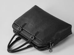 Genuine Leather Mens Cool Messenger Bag Briefcase Work Bag Business Bag Laptop Bag for men