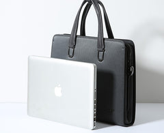 Genuine Leather Mens Cool Messenger Bag Briefcase Work Bag Business Bag Laptop Bag for men