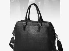 Genuine Leather Mens Cool Messenger Bag Briefcase Work Bag Business Bag Laptop Bag for men