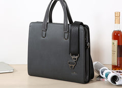 Genuine Leather Mens Cool Messenger Bag Briefcase Work Bag Business Bag Laptop Bag for men