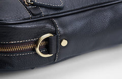 Genuine Leather Mens Cool Messenger Bag Large Briefcase Work Bag Business Bag Laptop Bag for men