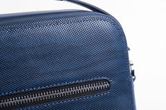 Genuine Leather Mens Cool Shoulder Bag Messenger Bag Chest Bag Bike Bag Cycling Bag for men