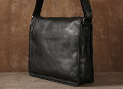 Genuine Leather Mens Cool Shoulder Bag Messenger Bag Chest Bag Bike Bag Cycling Bag for men
