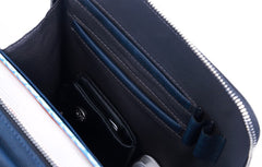 Genuine Leather Mens Cool Shoulder Bag Messenger Bag Chest Bag Bike Bag Cycling Bag for men
