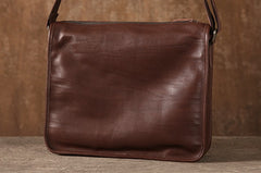 Genuine Leather Mens Cool Shoulder Bag Messenger Bag Chest Bag Bike Bag Cycling Bag for men
