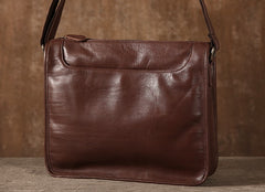 Genuine Leather Mens Cool Shoulder Bag Messenger Bag Chest Bag Bike Bag Cycling Bag for men