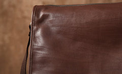 Genuine Leather Mens Cool Shoulder Bag Messenger Bag Chest Bag Bike Bag Cycling Bag for men