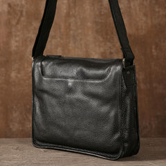 Genuine Leather Mens Cool Shoulder Bag Messenger Bag Chest Bag Bike Bag Cycling Bag for men