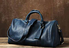 Genuine Leather Mens Large Brown Travel Bag Cool Duffle Bag Shoulder Bag Weekender Bag for Men
