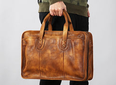 Genuine Leather Mens Large Travel Bag Cool Messenger Bag Shoulder Bag Laptop Bag Briefcase Weekender Bag for Men