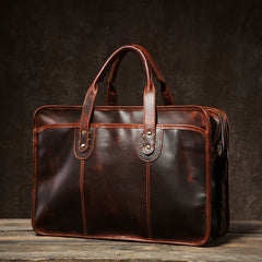 Genuine Leather Mens Large Travel Bag Cool Messenger Bag Shoulder Bag Laptop Bag Briefcase Weekender Bag for Men
