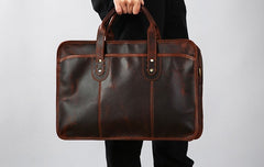 Genuine Leather Mens Large Travel Bag Cool Messenger Bag Shoulder Bag Laptop Bag Briefcase Weekender Bag for Men