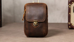 Leather Belt Pouch Mens Small Cases Waist Bag Hip Pack Belt Bag Fanny Pack Bumbag for Men