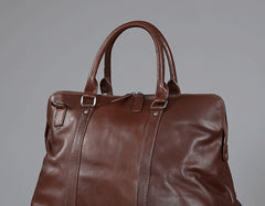 Genuine Leather Mens Travel Bag Cool Messenger Bag Shoulder Bag Handbag Weekender Bag for Men