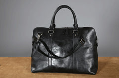Genuine Leather Mens Travel Bag Cool Messenger Bag Shoulder Bag Handbag Weekender Bag for Men