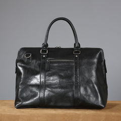 Genuine Leather Mens Travel Bag Cool Messenger Bag Shoulder Bag Handbag Weekender Bag for Men