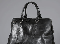 Genuine Leather Mens Travel Bag Cool Messenger Bag Shoulder Bag Handbag Weekender Bag for Men