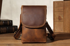 Leather Belt Pouch Mens Small Cases Waist Bag Hip Pack Belt Bag Fanny Pack Bumbag for Men