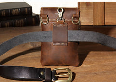 Leather Belt Pouch Mens Small Cases Waist Bag Hip Pack Belt Bag Fanny Pack Bumbag for Men
