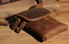 Leather Belt Pouch Mens Small Cases Waist Bag Hip Pack Belt Bag Fanny Pack Bumbag for Men