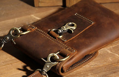 Leather Belt Pouch Mens Small Cases Waist Bag Hip Pack Belt Bag Fanny Pack Bumbag for Men