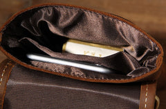 Leather Belt Pouch Mens Small Cases Waist Bag Hip Pack Belt Bag Fanny Pack Bumbag for Men