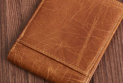 Genuine Leather Mens Wallet Cool billfold Slim Bifold Wallet Card Coin Holder Wallet Purse for Mens - iwalletsmen