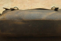 Vintage Mens Leather Briefcase Business Briefcase Work Bag Shoulder Bag For Men - iwalletsmen