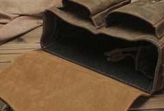 Vintage Mens Leather Camera Bag Small Messenger Bag Cross Body Bag For Men - iwalletsmen