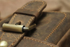 Vintage Mens Leather Camera Bag Small Messenger Bag Cross Body Bag For Men - iwalletsmen