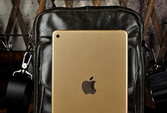 Cool Mens Leather Small Messenger Bag Vintage CrossBody Bag Handbags Shoulder Bag For Men - iwalletsmen
