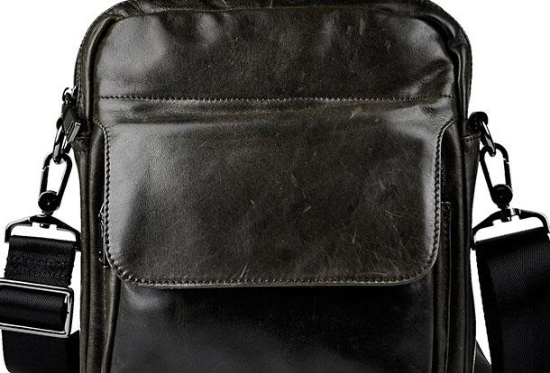 Cool Mens Leather Small Messenger Bag Vintage CrossBody Bag Handbags Shoulder Bag For Men - iwalletsmen