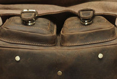 Vintage Mens Leather Camera Bag Small Messenger Bag Cross Body Bag For Men - iwalletsmen