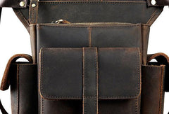 thigh purse holster Mens Drop Leg Bag Biker Leather Thigh Bag Left Leg Pack Belt Pouches For Men