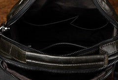 Cool Mens Leather Small Messenger Bag Vintage CrossBody Bag Handbags Shoulder Bag For Men - iwalletsmen