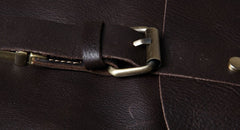Genuine Leather Vintage Brown Mens Cool Leather Backpack Travel Bag for men