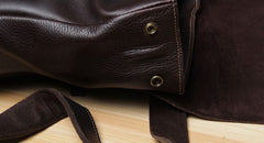 Genuine Leather Vintage Brown Mens Cool Leather Backpack Travel Bag for men