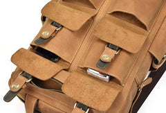 Cool Mens Leather Vintage Backpack Large Travel Backpack Hiking Backpack For Men - iwalletsmen