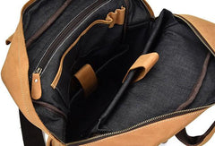 Cool Mens Leather Vintage Backpack Large Travel Backpack Hiking Backpack For Men - iwalletsmen